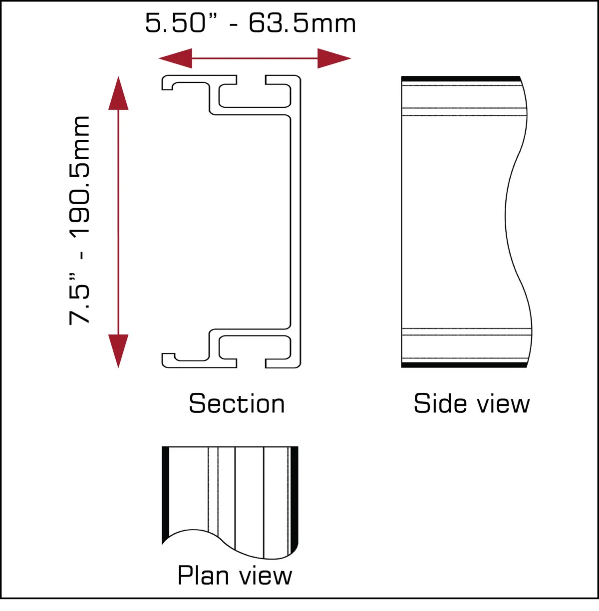 C750 ALUMINUM BEAMS