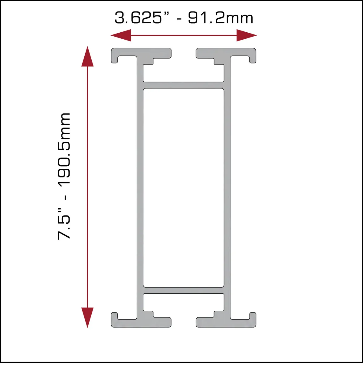 H750 ALUMINUM BEAMS